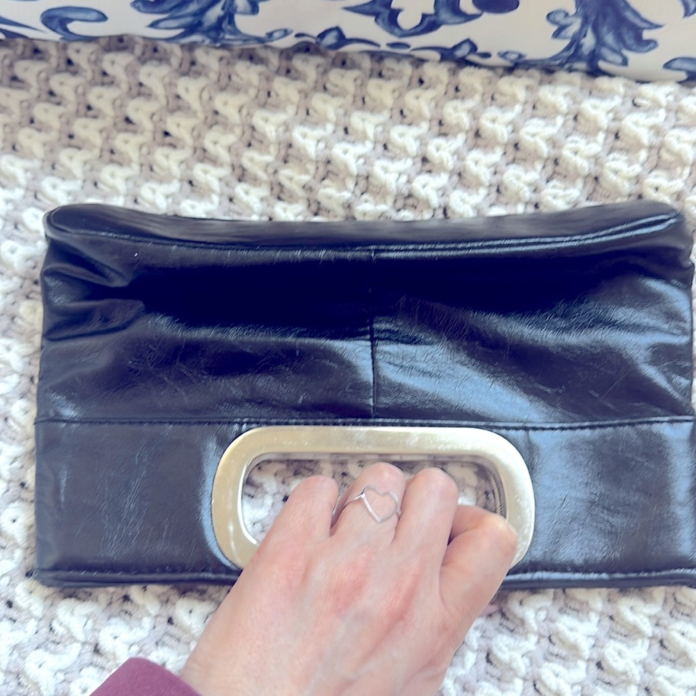 Giannini Genuine Faux Leather Clutch Bag
Black